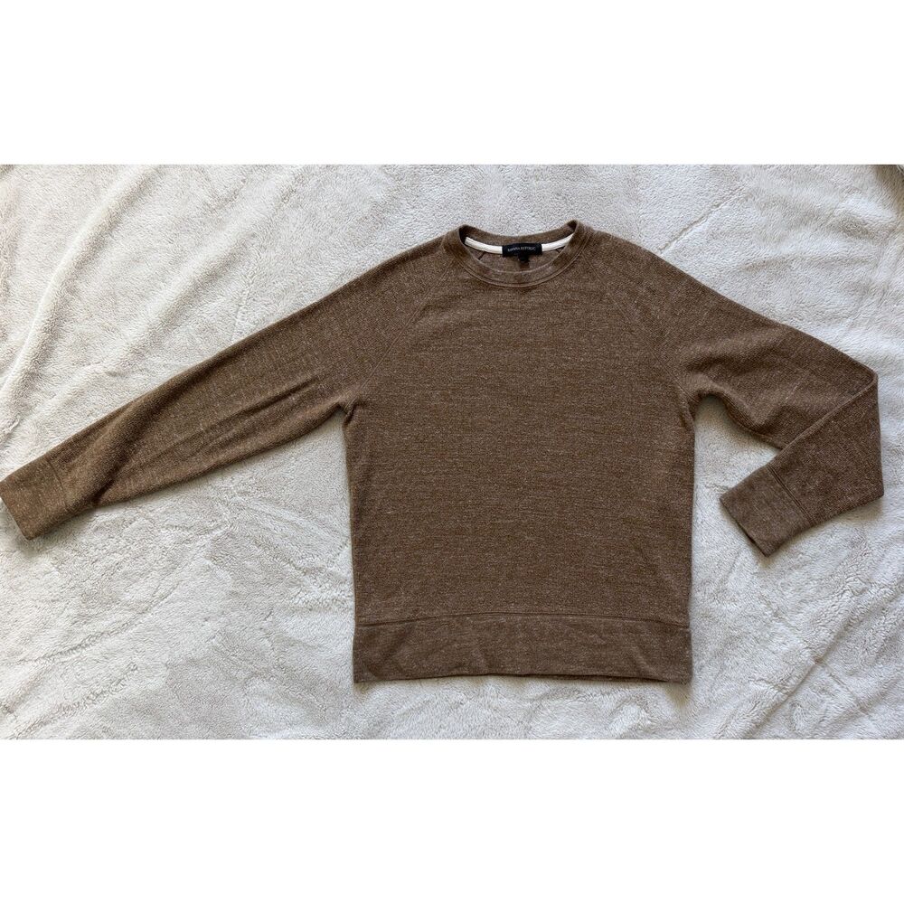 Banana Republic Brown Knit Sweater Women’s Small Soft Cozy Long Sleeve Pullover